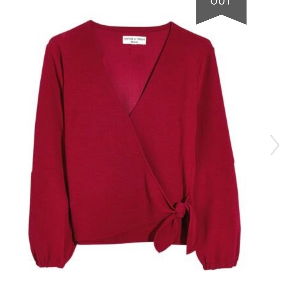 Madewell Faux wrap top